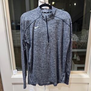 Nike x Peloton Heathered Blue Quarter-Zip Top